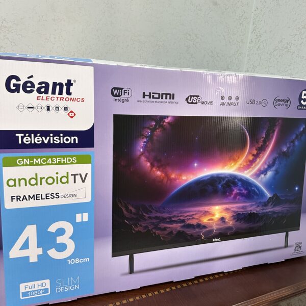 télévision géant 43p Android +iptv + Démo 🎁🎁