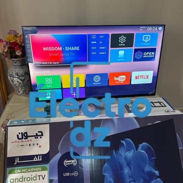 tv géant 42p smart Android 14 + support